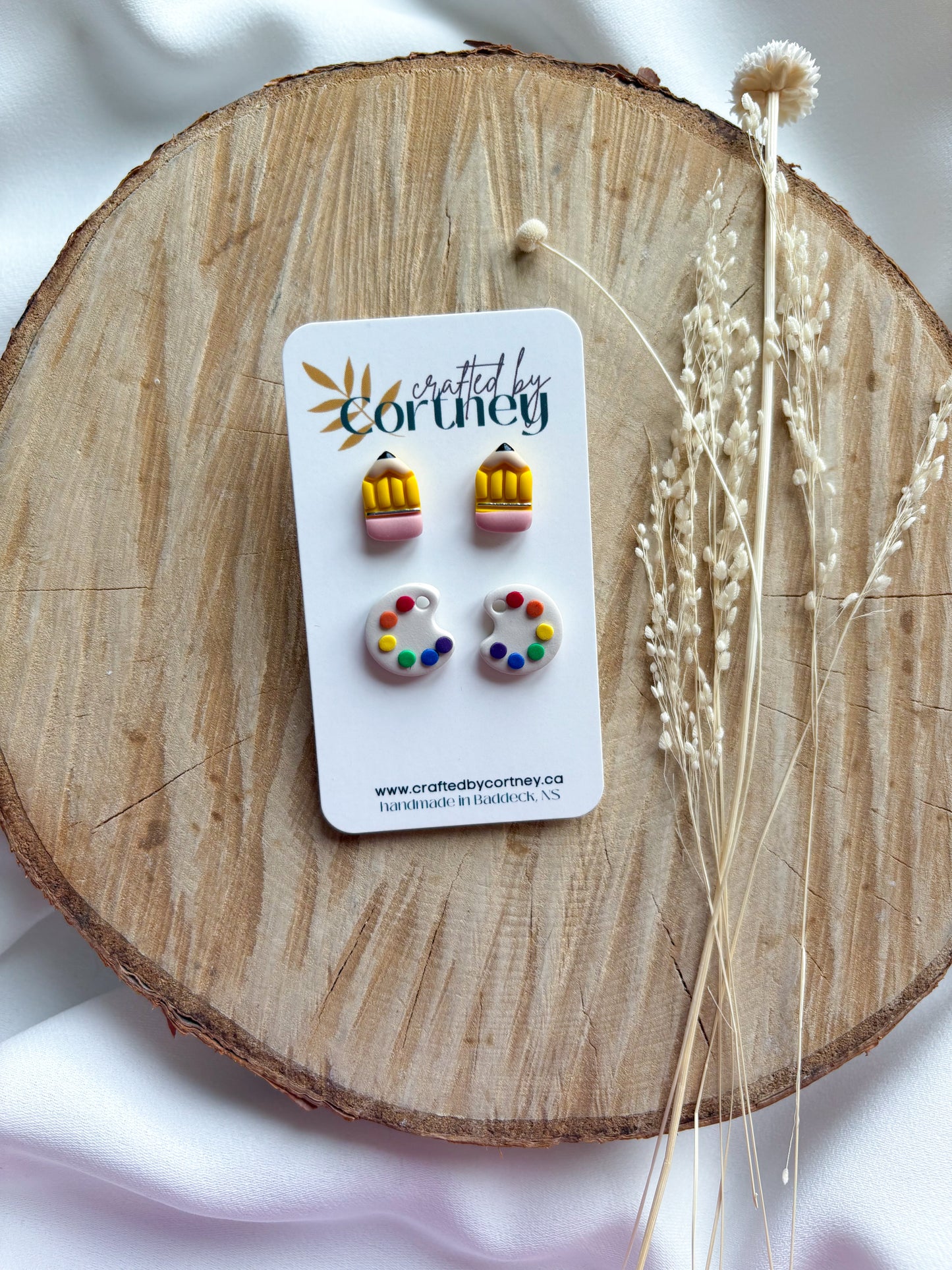 Paint Palette + Pencil Stud duo