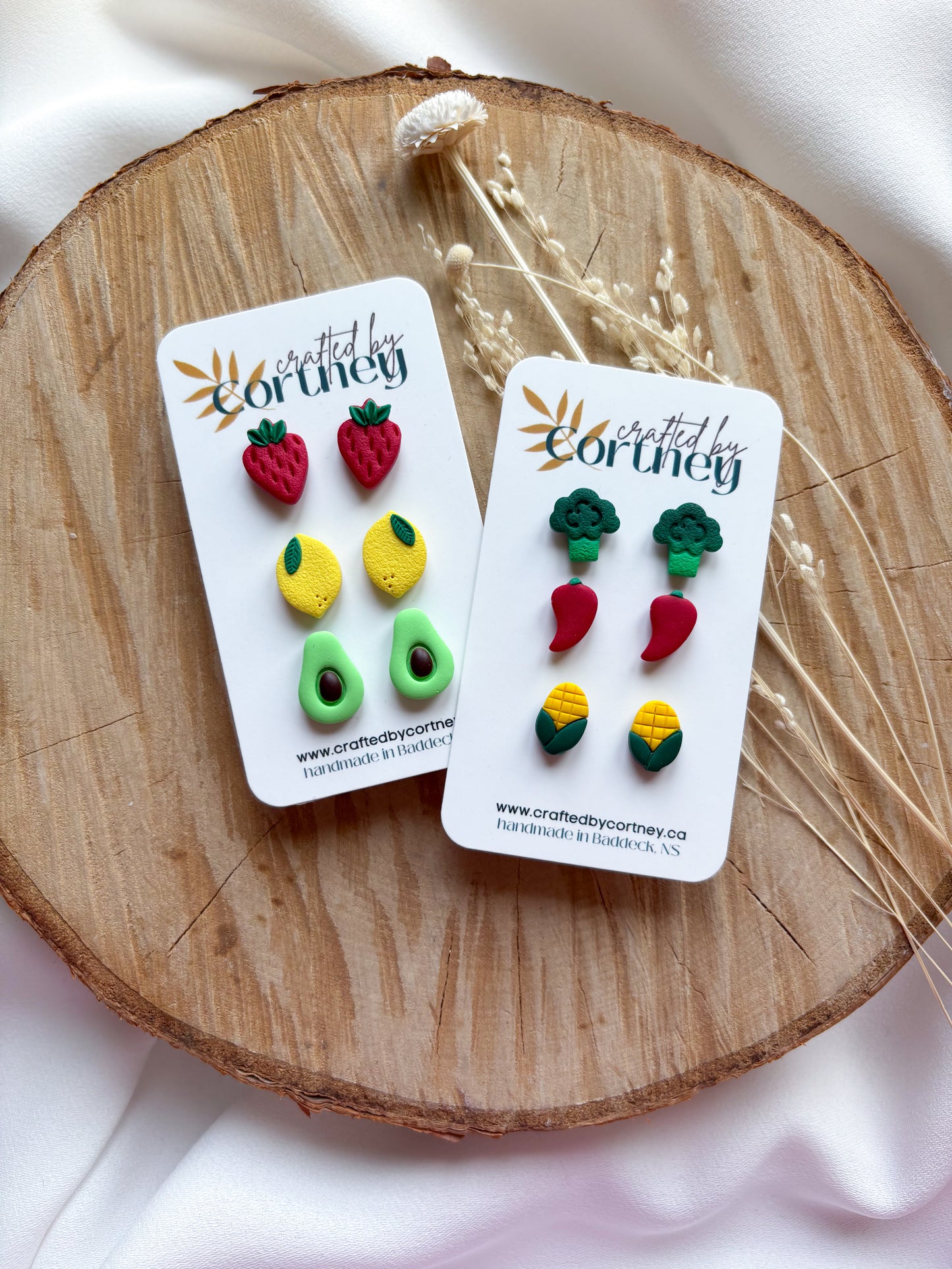 Fruit & Veggie Stud Trios