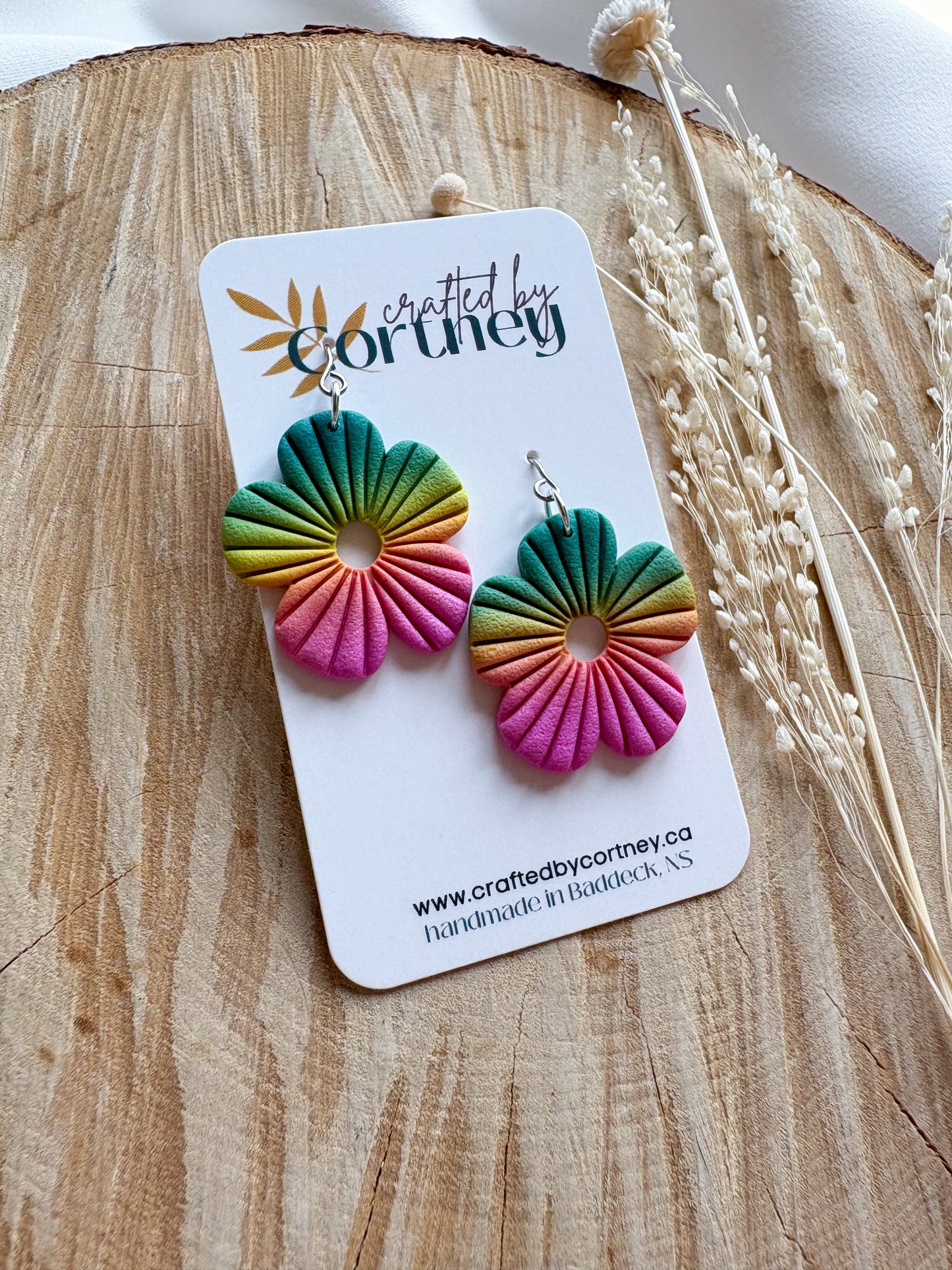 Ombre Textured Flowers