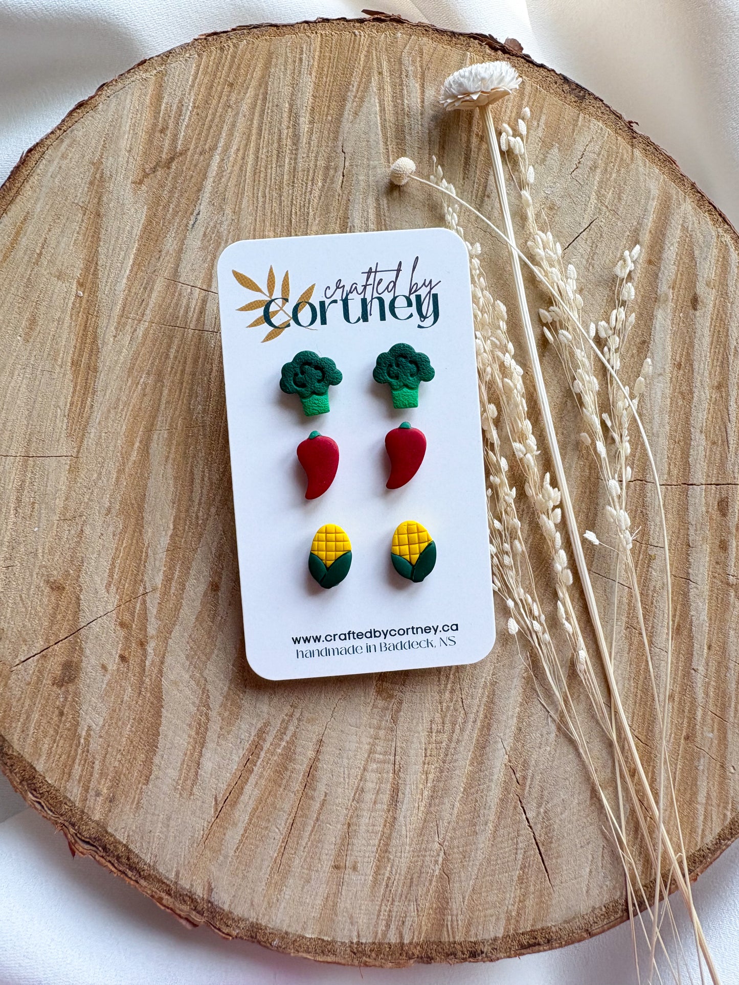 Fruit & Veggie Stud Trios