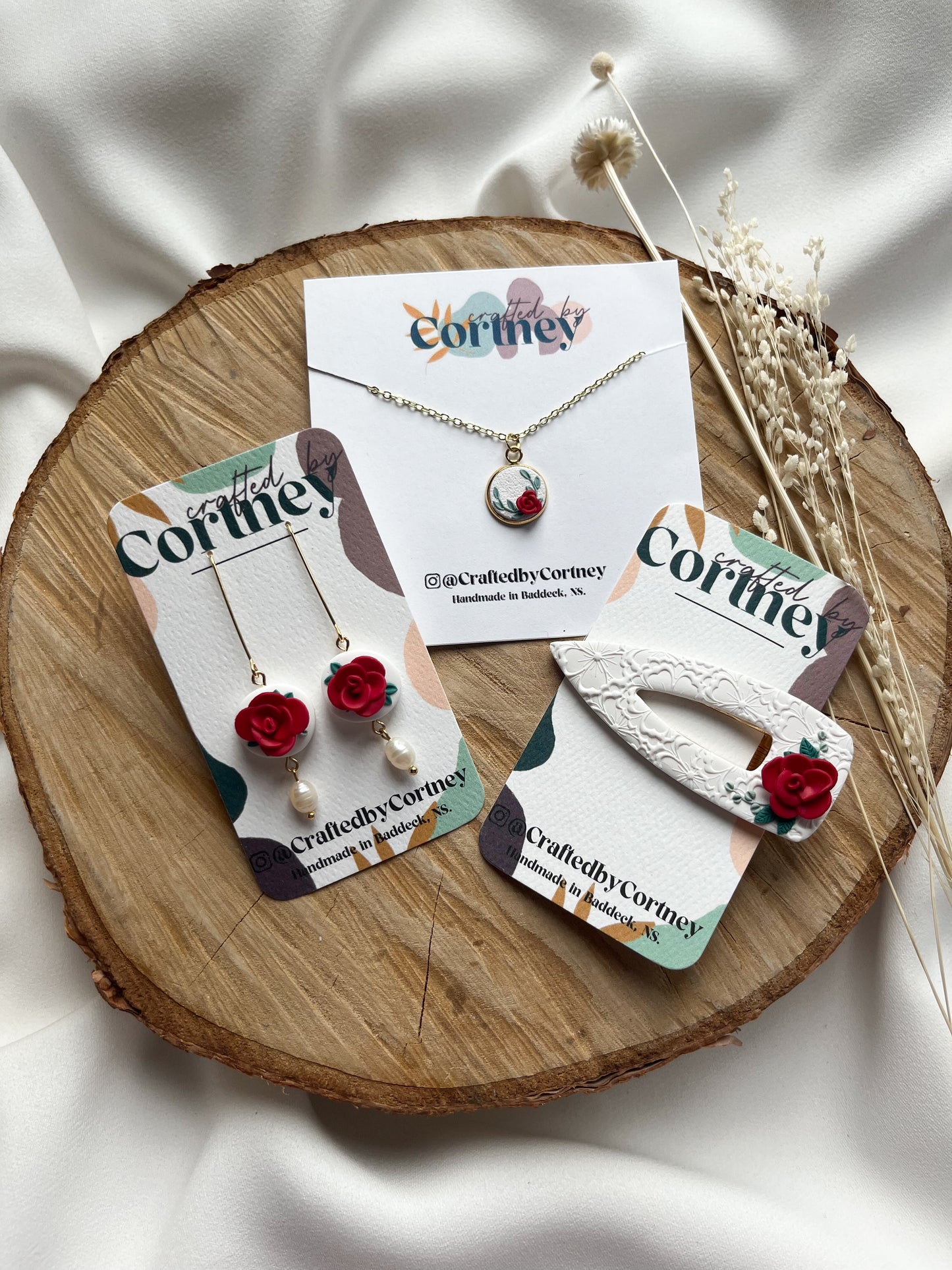 Gift Set #6 - White/Red - Gold