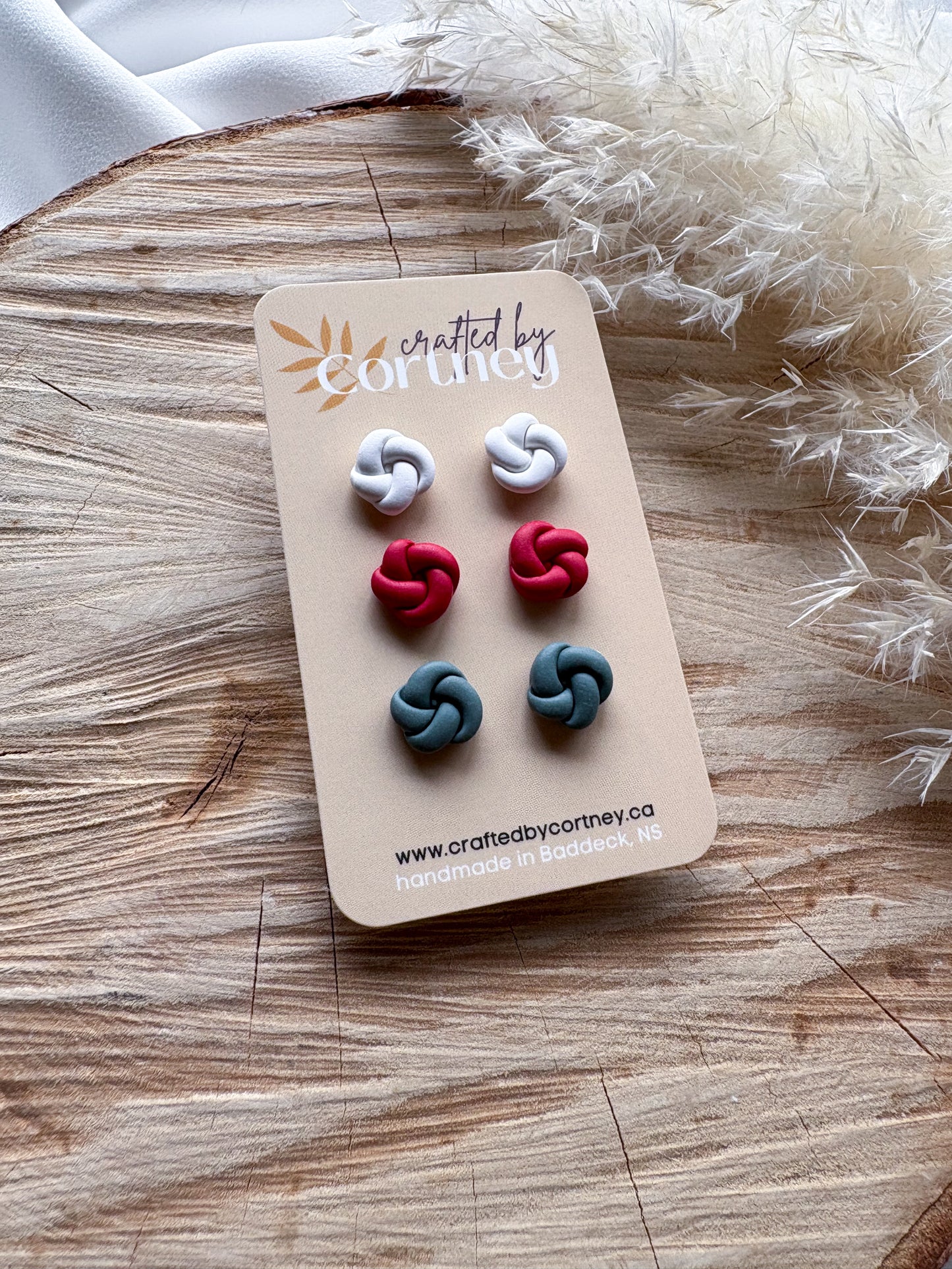 Knot Stud Trio - Holiday Edition