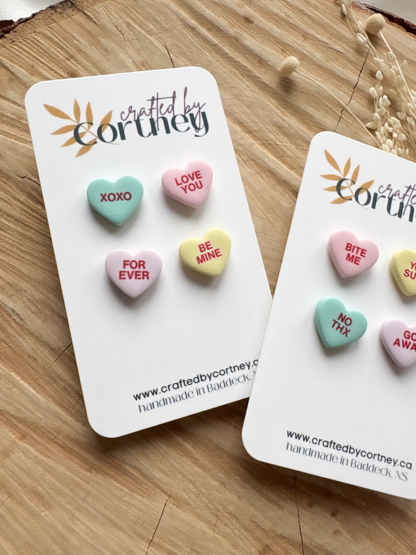 Love & Anti-love Heart Studs