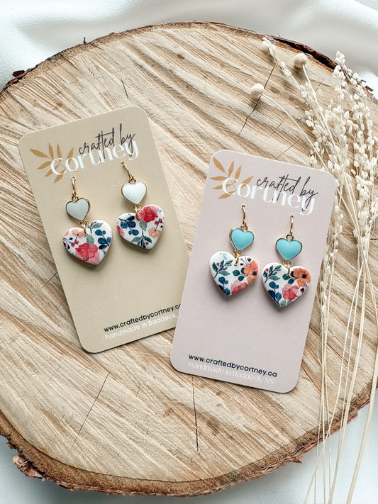 Floral Double Hearts