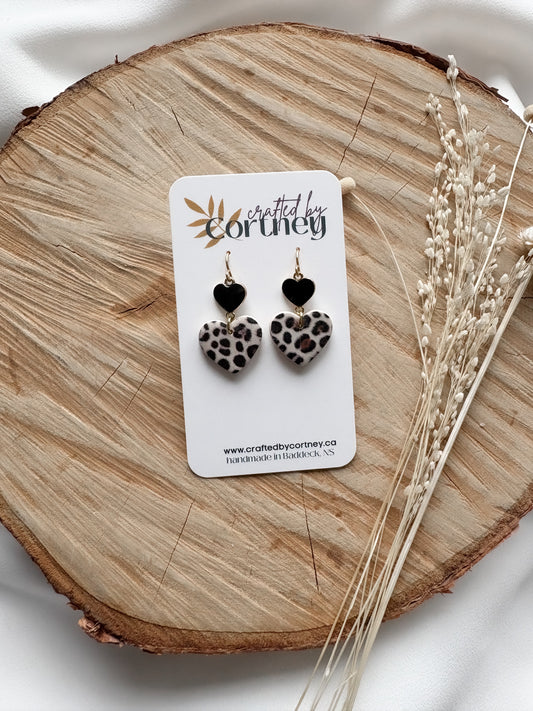 Double Hearts - Leopard