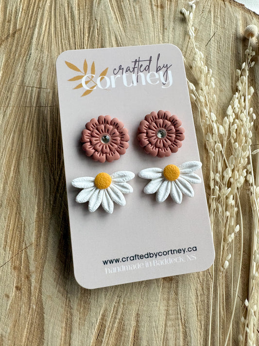 Flower Stud Duo