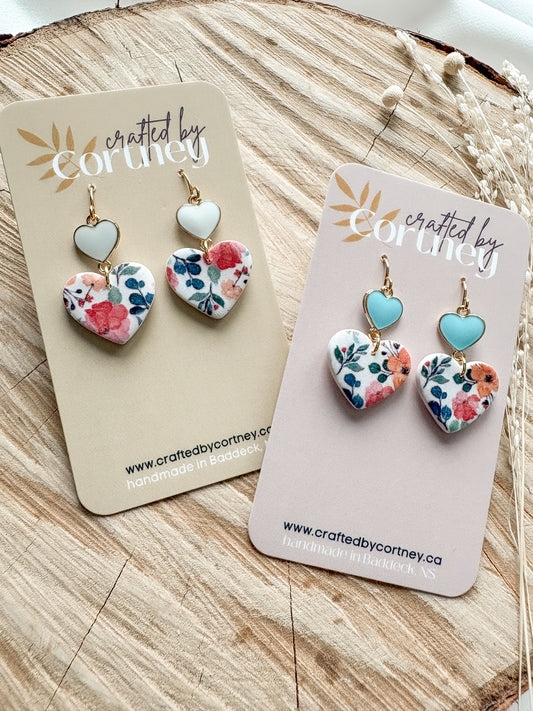 Floral Double Hearts
